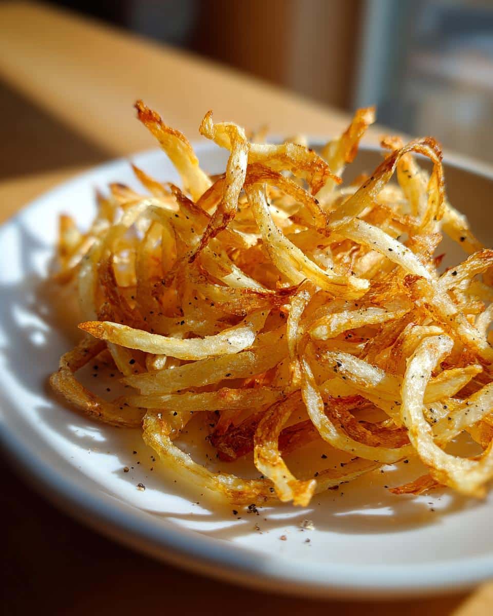 Crispy Air-Fried Parsnip Ribbons - detail 2