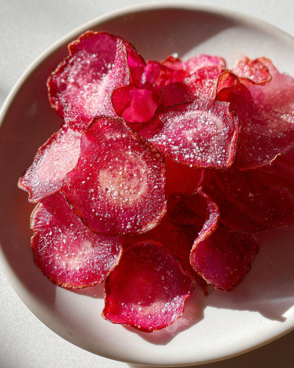 Pink Beet Chips (Candy Cane Beets) - detail 2