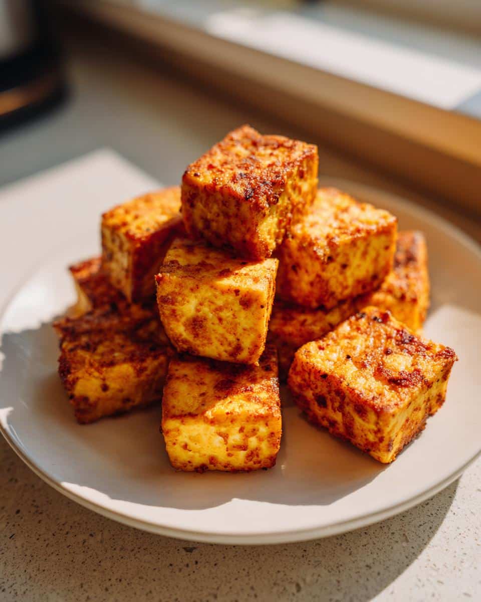 Salt & Pepper Crispy Tofu Cubes - detail 1