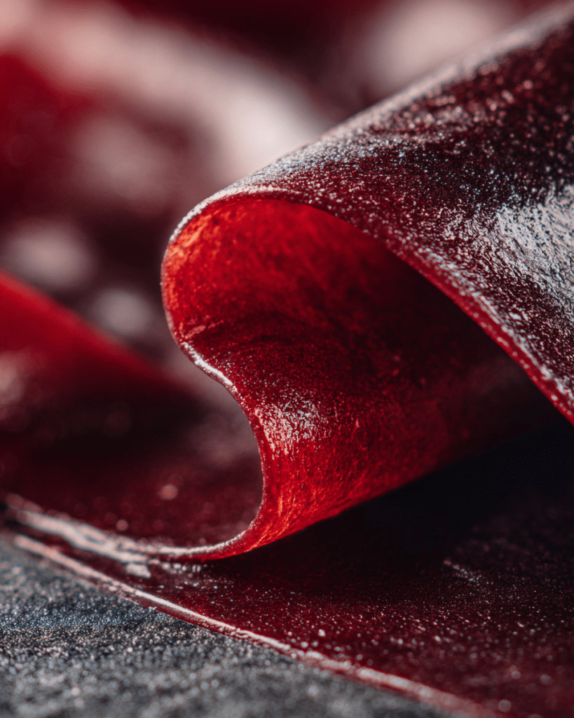 Peeling fruit leather easily off a silicone mat