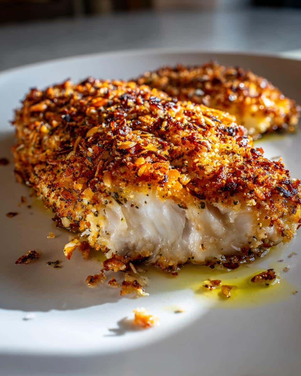Almond Crusted Tilapia - detail 2