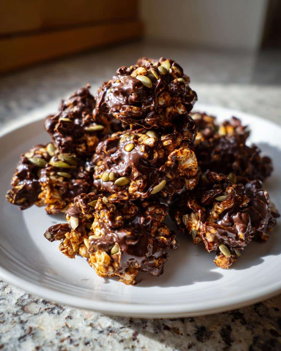 Chocolate Seed Clusters - detail 1