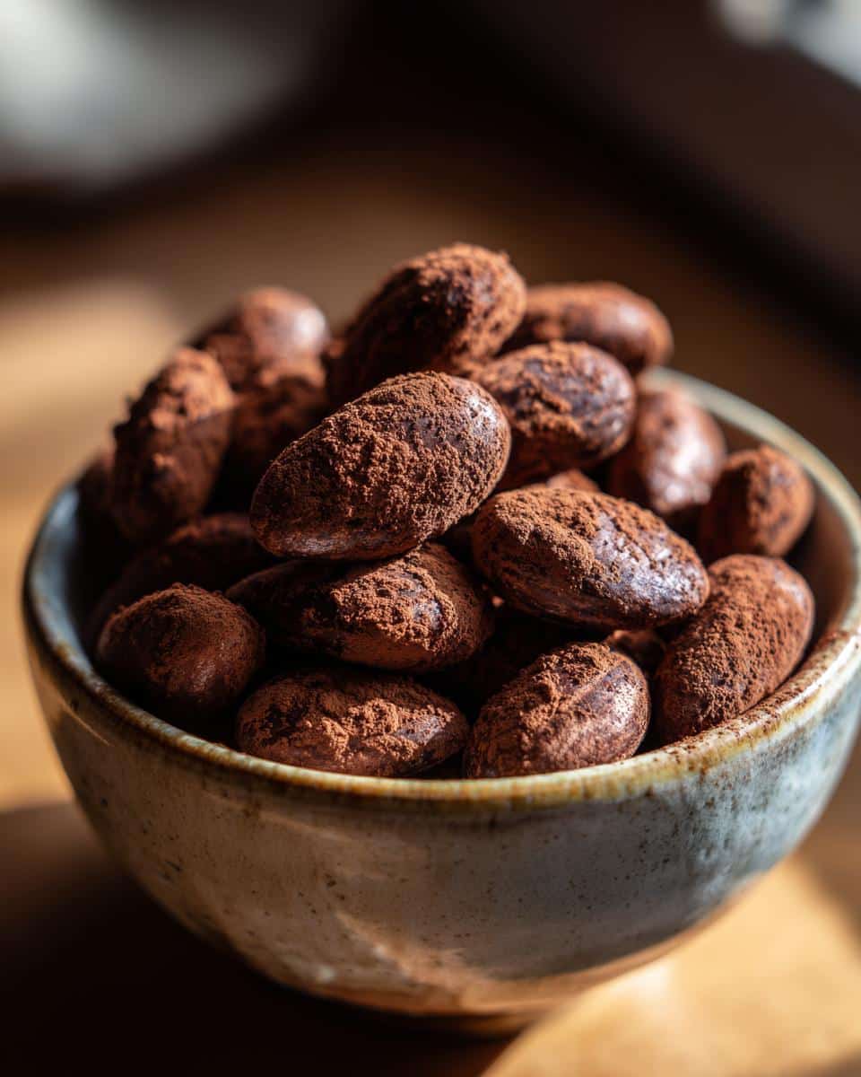 Cocoa Dusted Almonds - detail 2