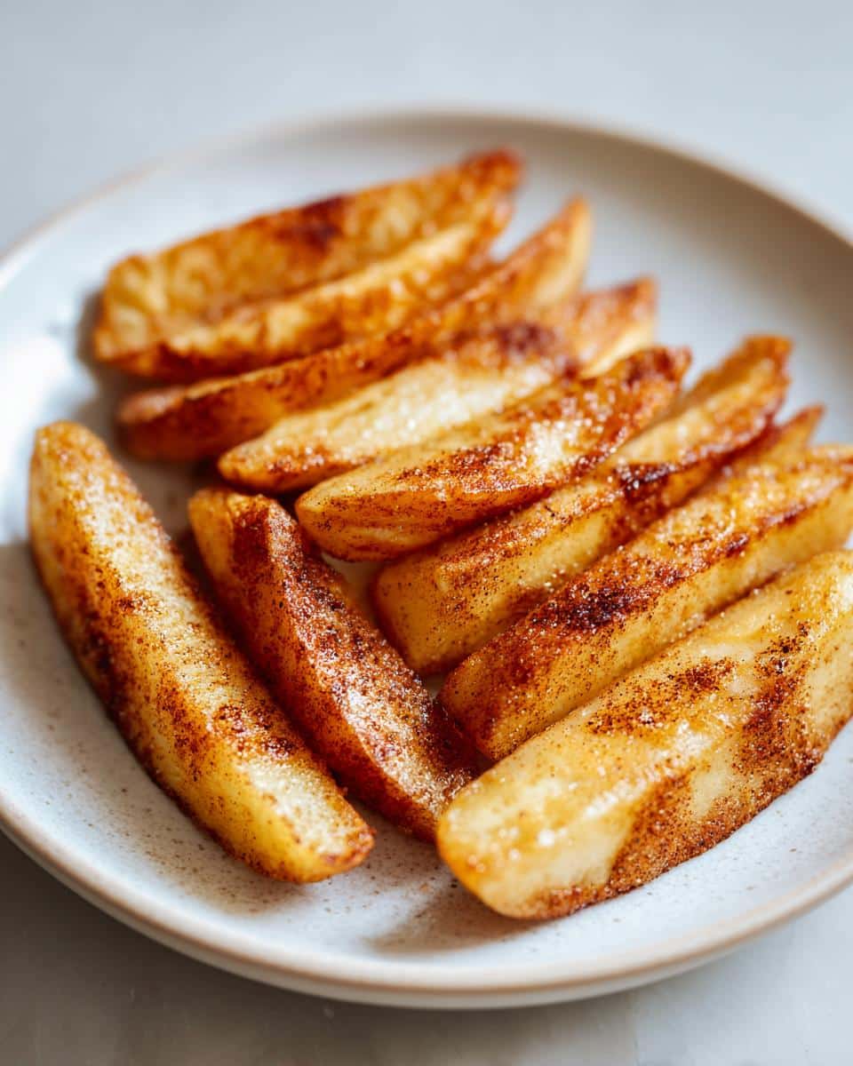 Crispy Cinnamon Apple Wedges - detail 2