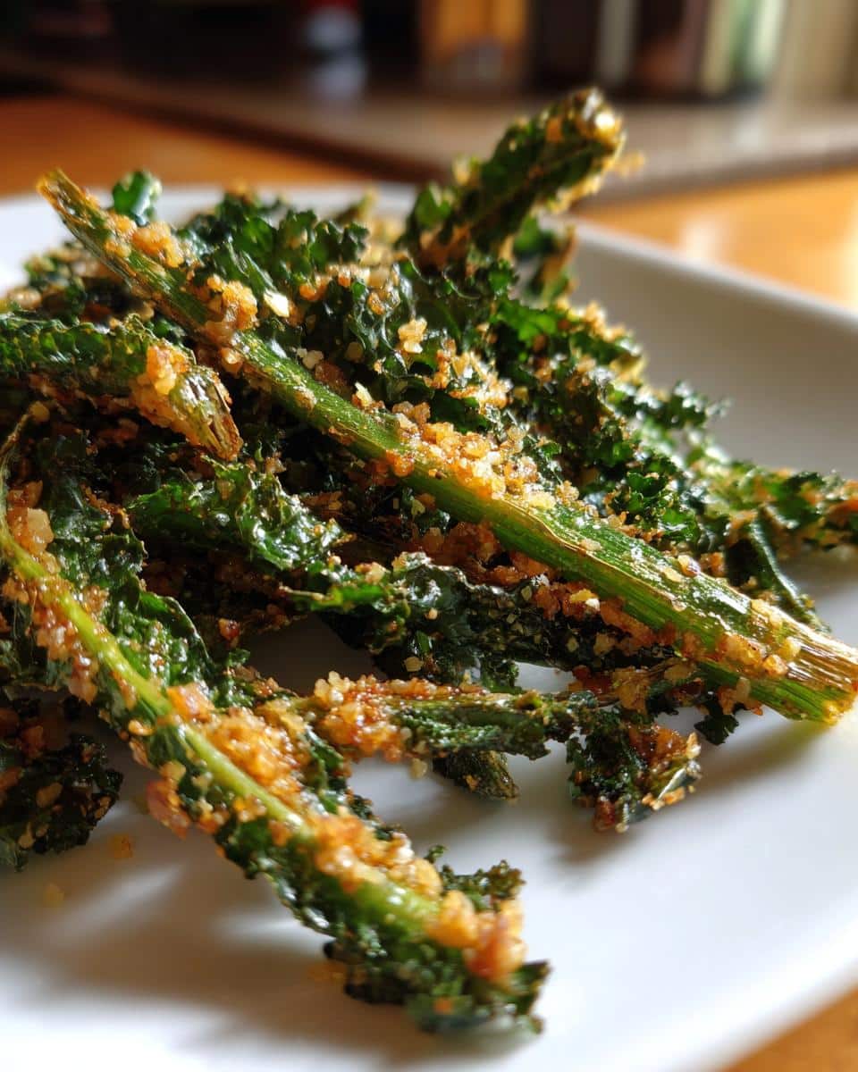 Garlic & Salt Kale Stem Fries - detail 1