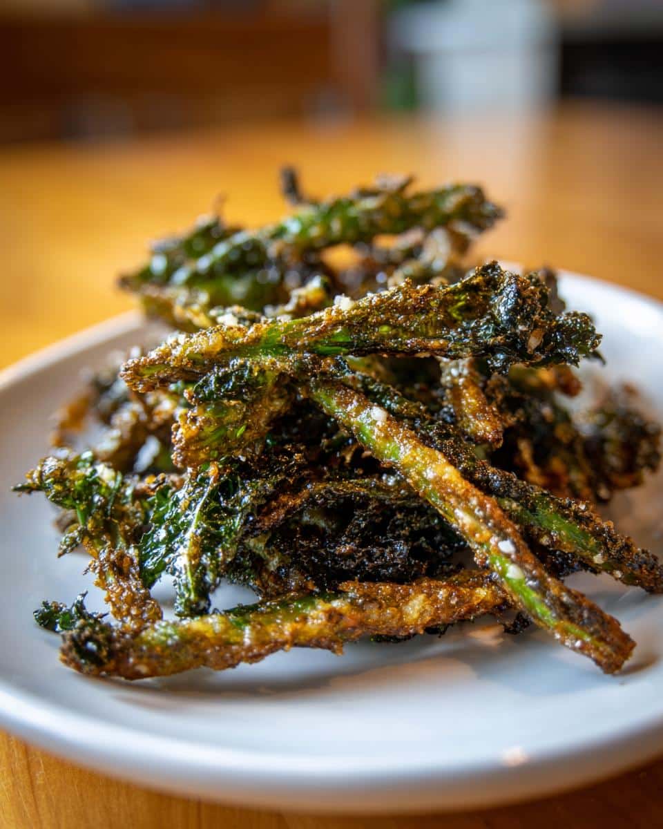 Garlic & Salt Kale Stem Fries - detail 2