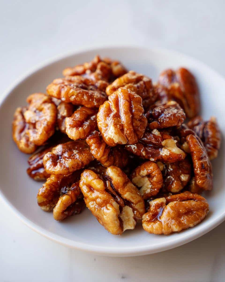 Honey Glazed Pecans - detail 1