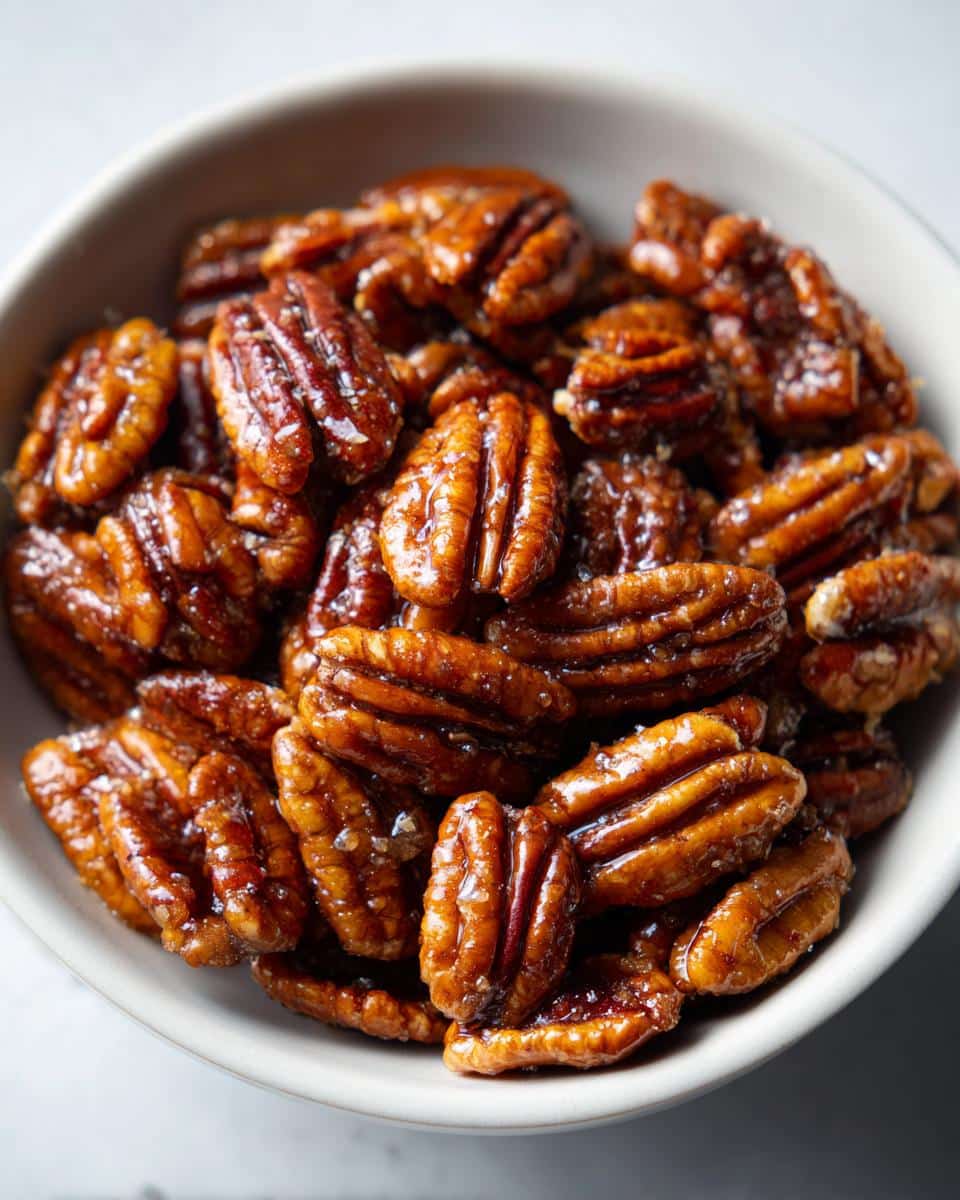 Honey Glazed Pecans - detail 2