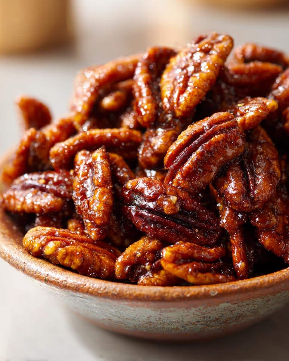 5Ingredient Maple Glazed Pecans-Irresistibly Crunchy & Sweet 4 Maple Glazed Pecans - detail 1