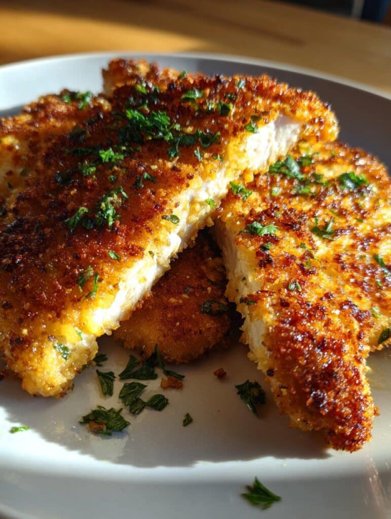 Oven-Fried Garlic Chicken