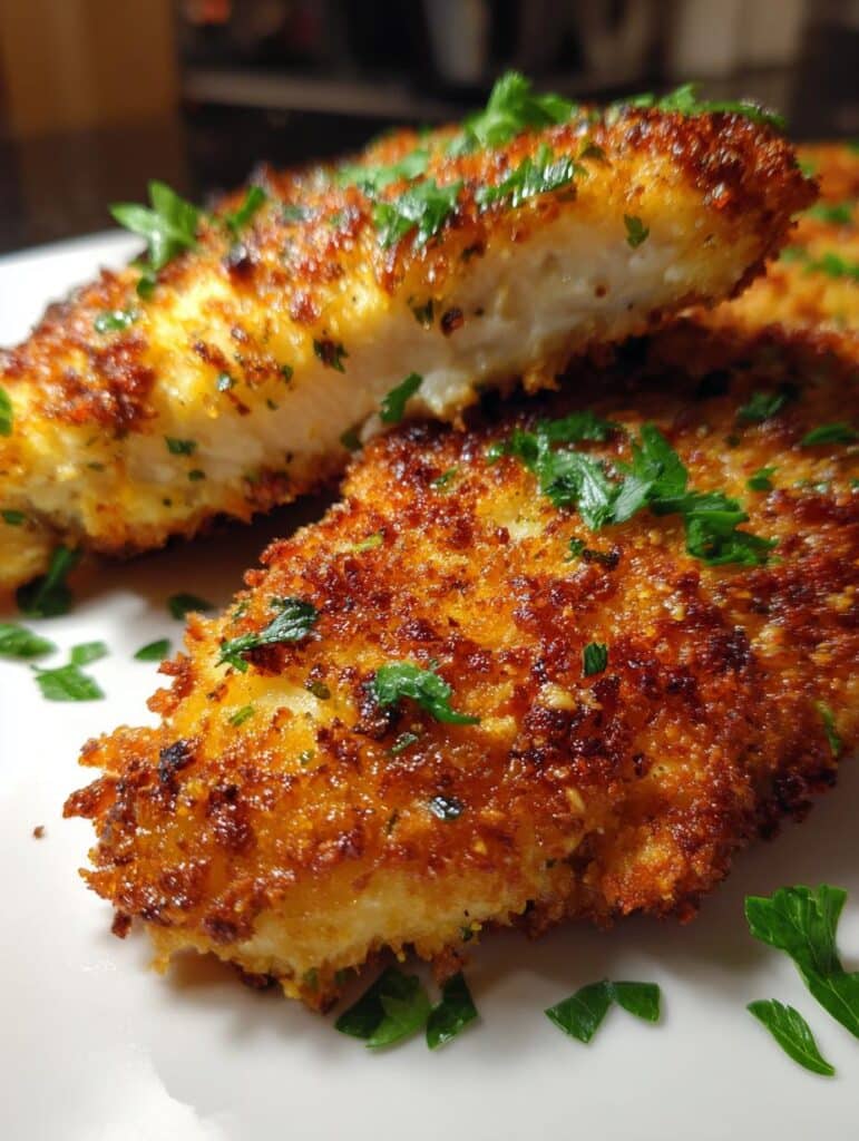 Oven-Fried Garlic Chicken