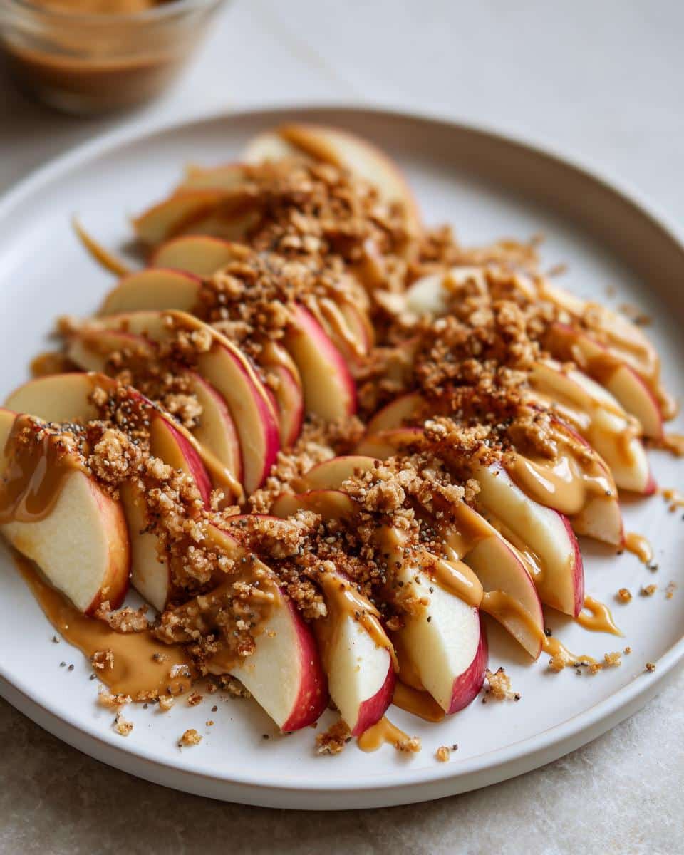 Peanut Butter Apple Nachos - detail 1