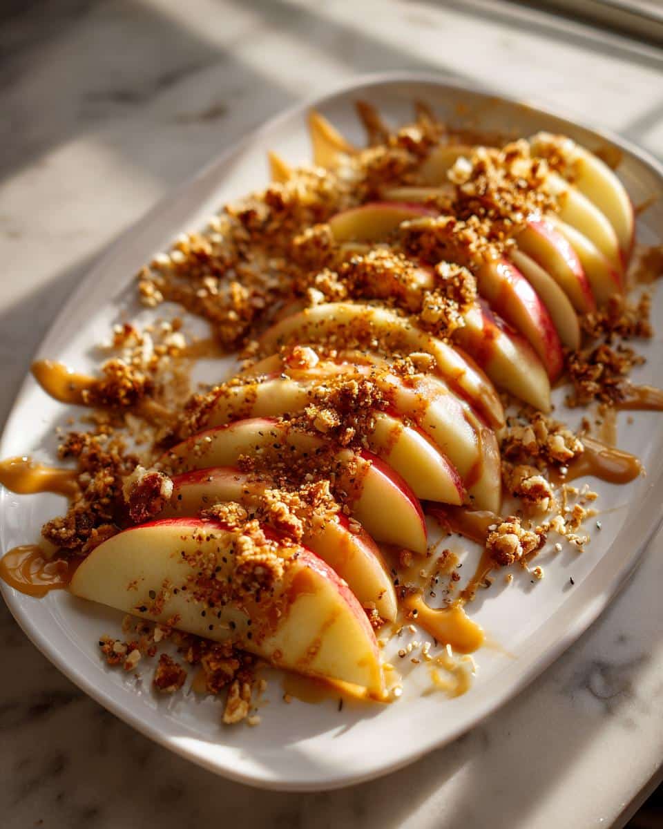Peanut Butter Apple Nachos - detail 2
