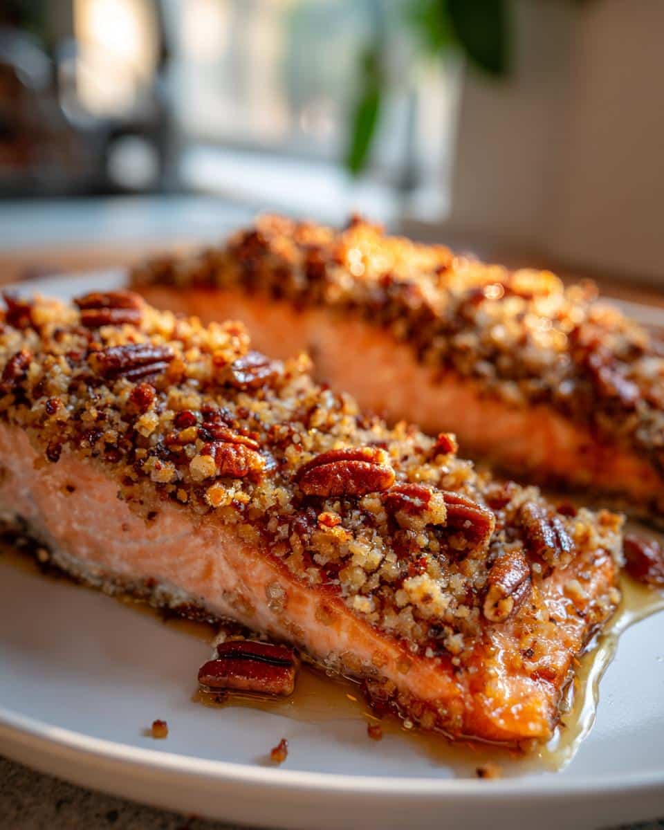Pecan Crusted Salmon - detail 1