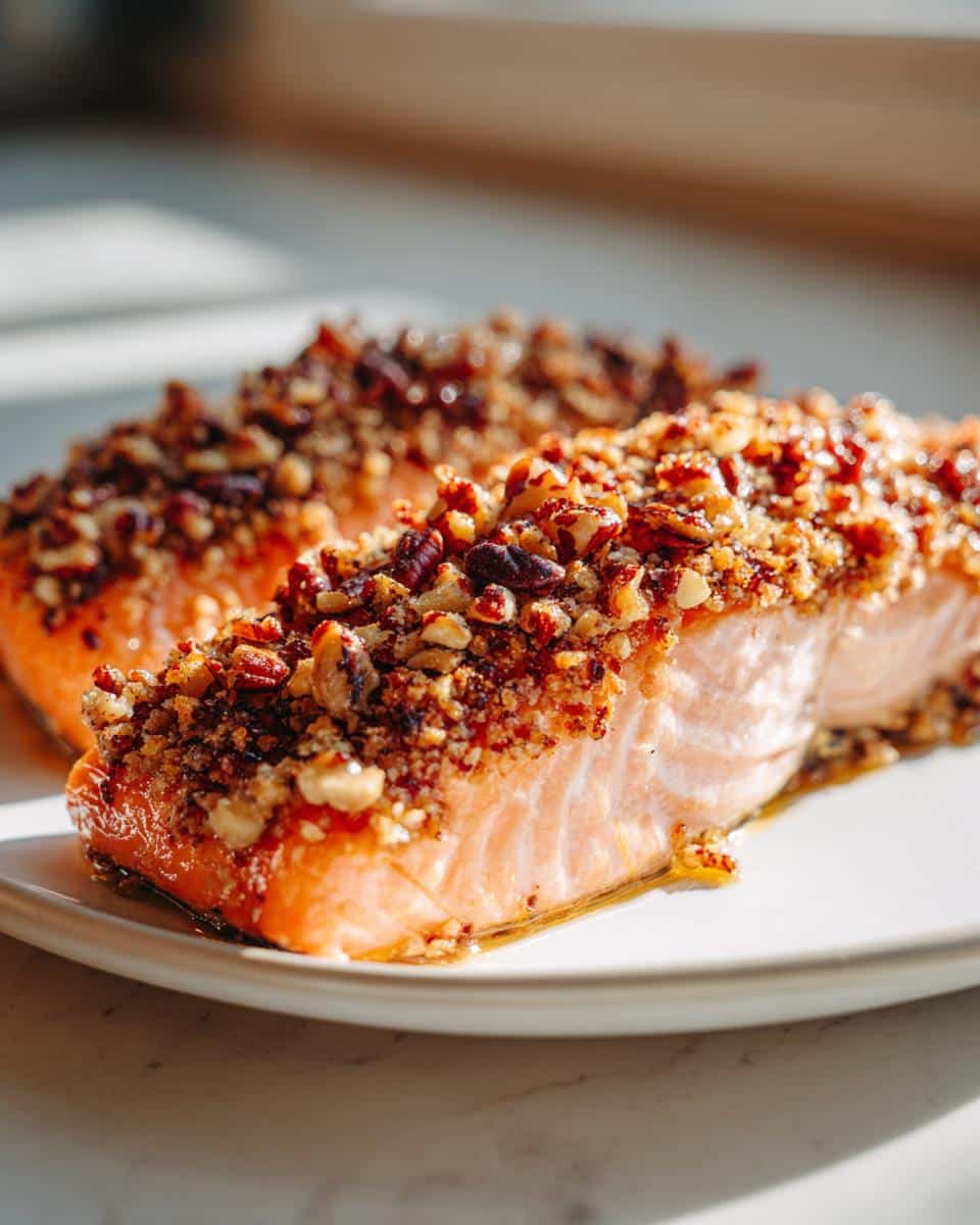 Pecan Crusted Salmon - detail 2