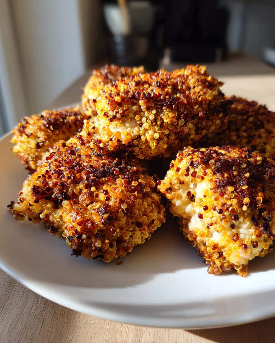 Quinoa-Crusted Baked Chicken Thighs - detail 2
