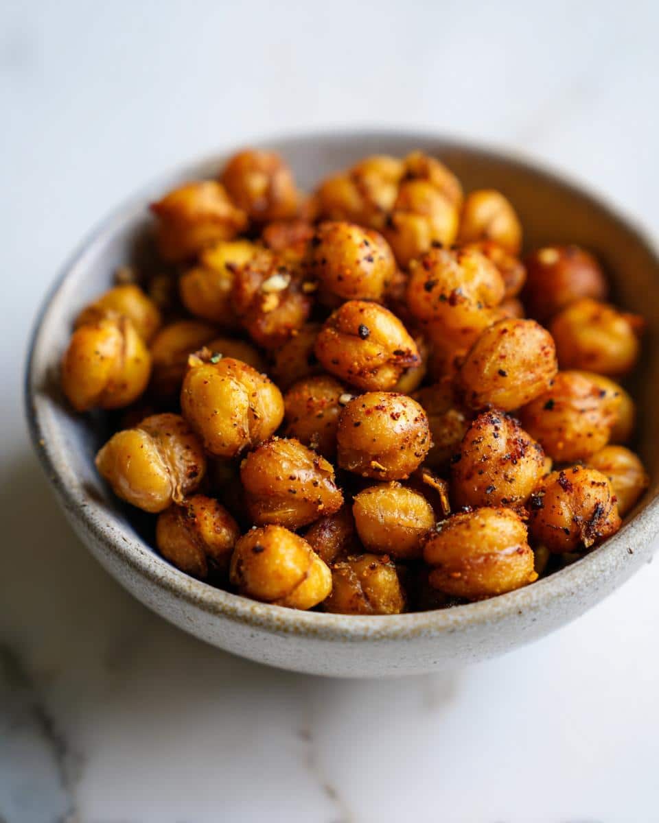 Air Fryer Garlic Chickpeas - detail 1