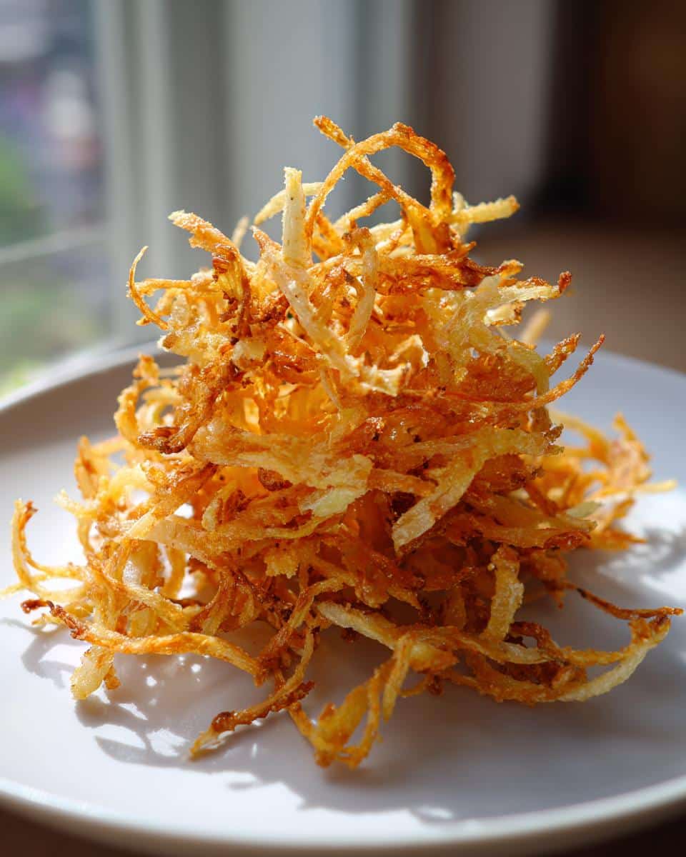 Air Fryer Leek Haystack - detail 1