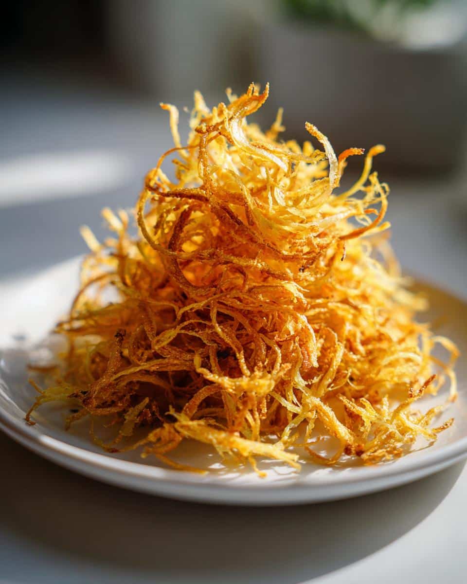 Air Fryer Leek Haystack - detail 2