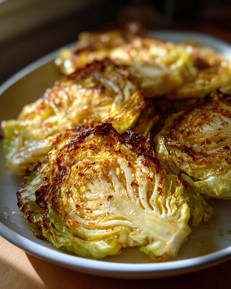 Blistered Cabbage Steaks - detail 1