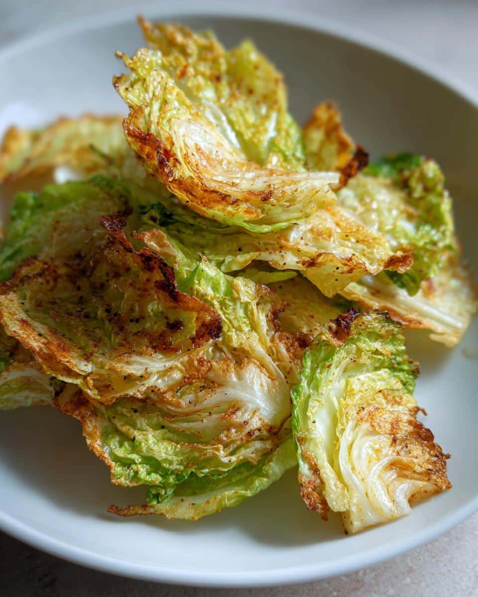 Crispy Air Fryer Cabbage Chips - detail 1