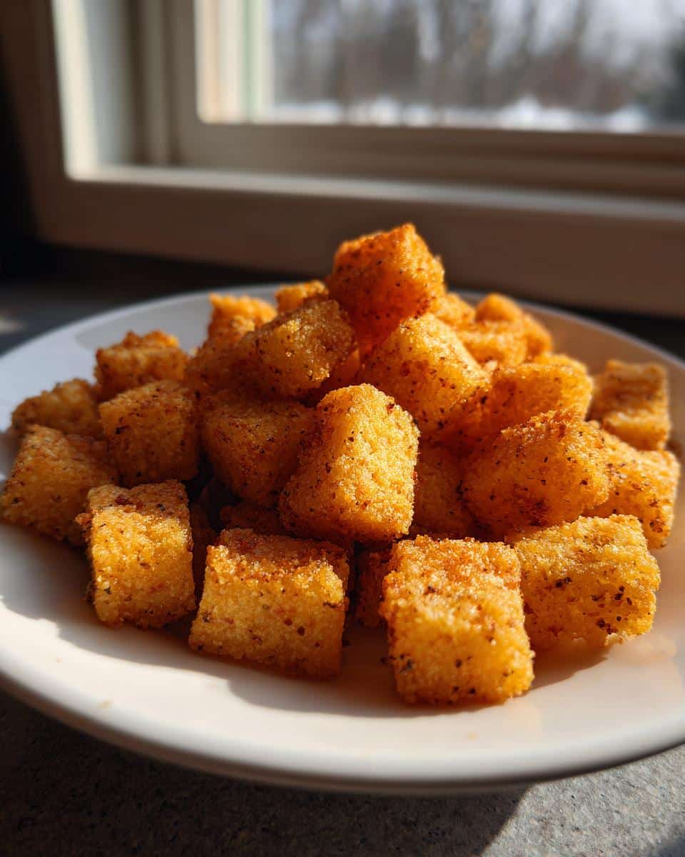 Crispy Polenta Croutons - detail 1