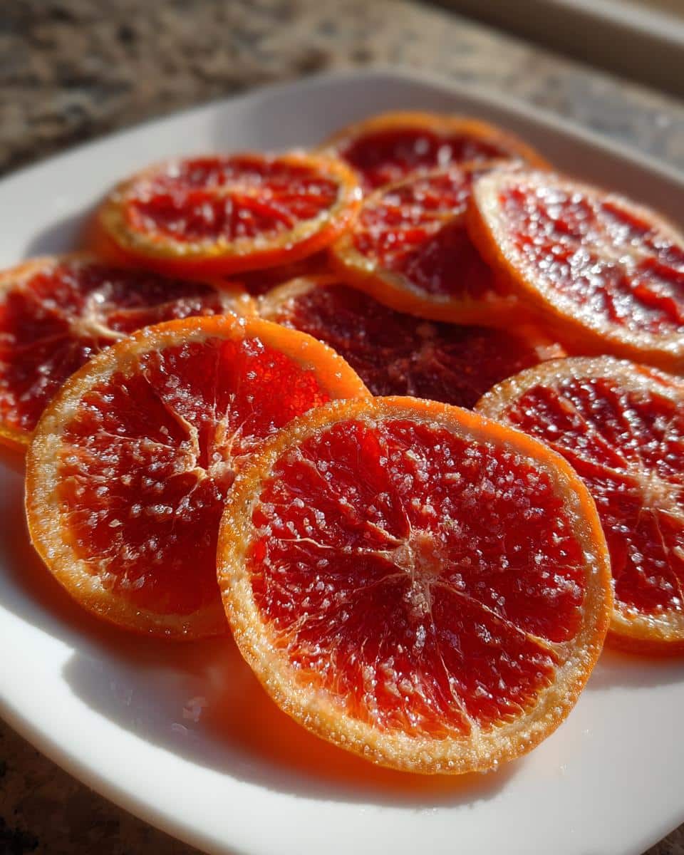 Dried Blood Orange Wheels - detail 2
