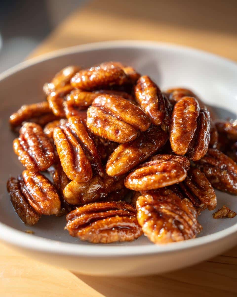 Honey Glazed Pecans - detail 2