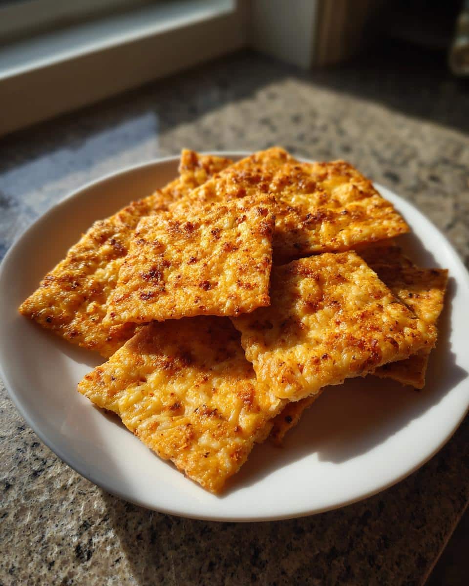 Keto Cheese Crackers - detail 1
