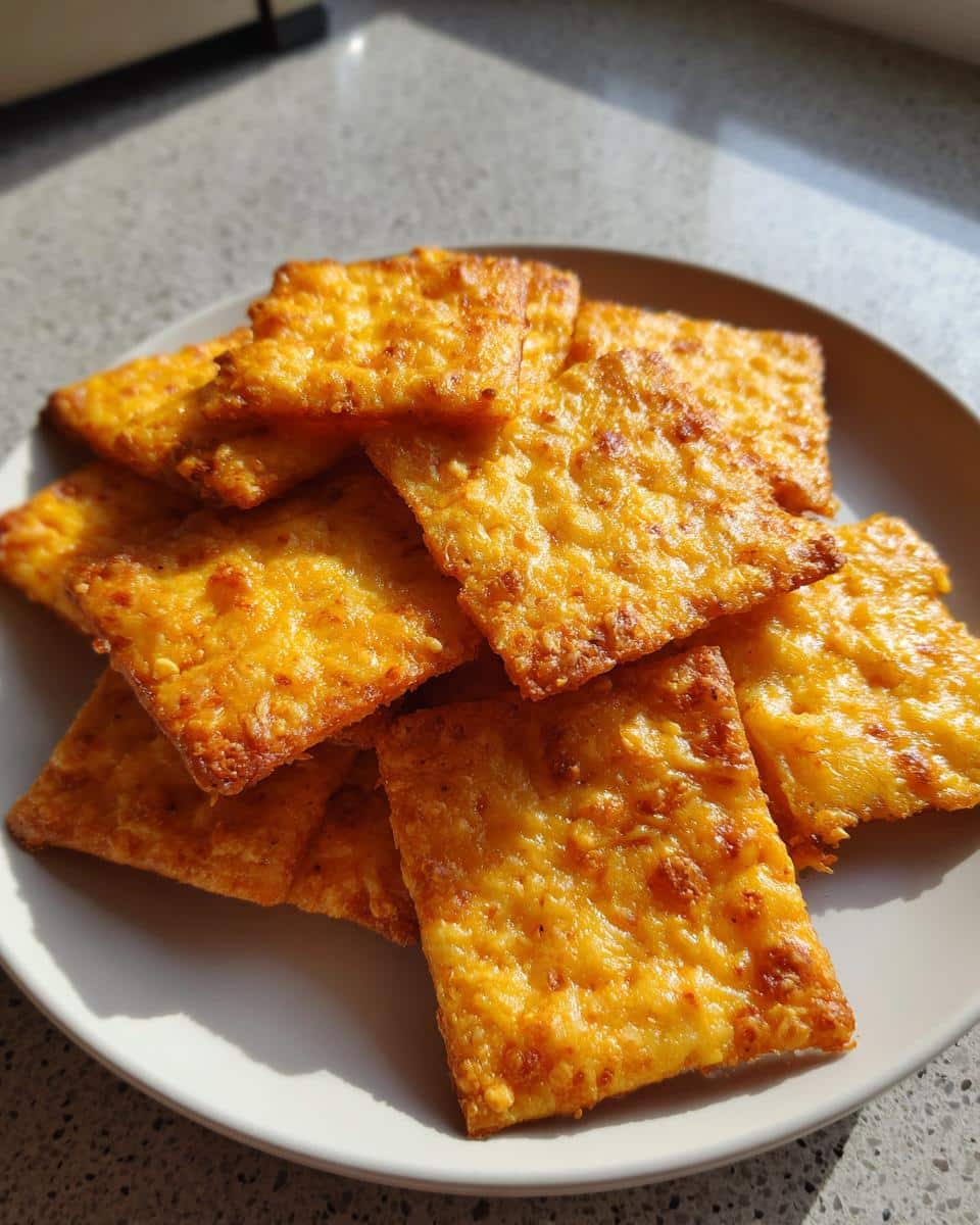 Keto Cheese Crackers - detail 2