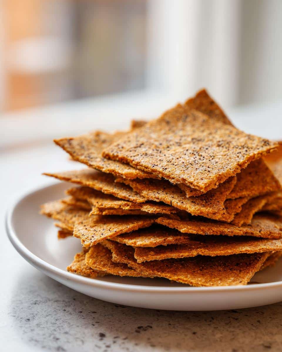 Keto Flaxseed Crackers - detail 1