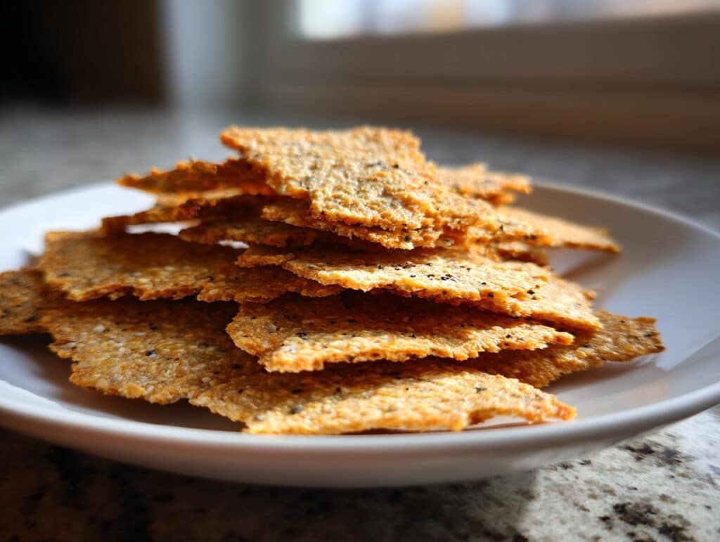 Keto Flaxseed Crackers