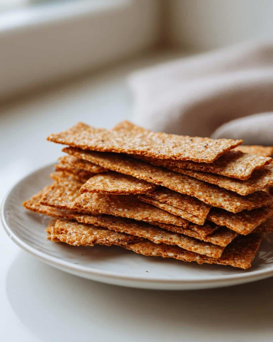 Keto Flaxseed Crackers - detail 2