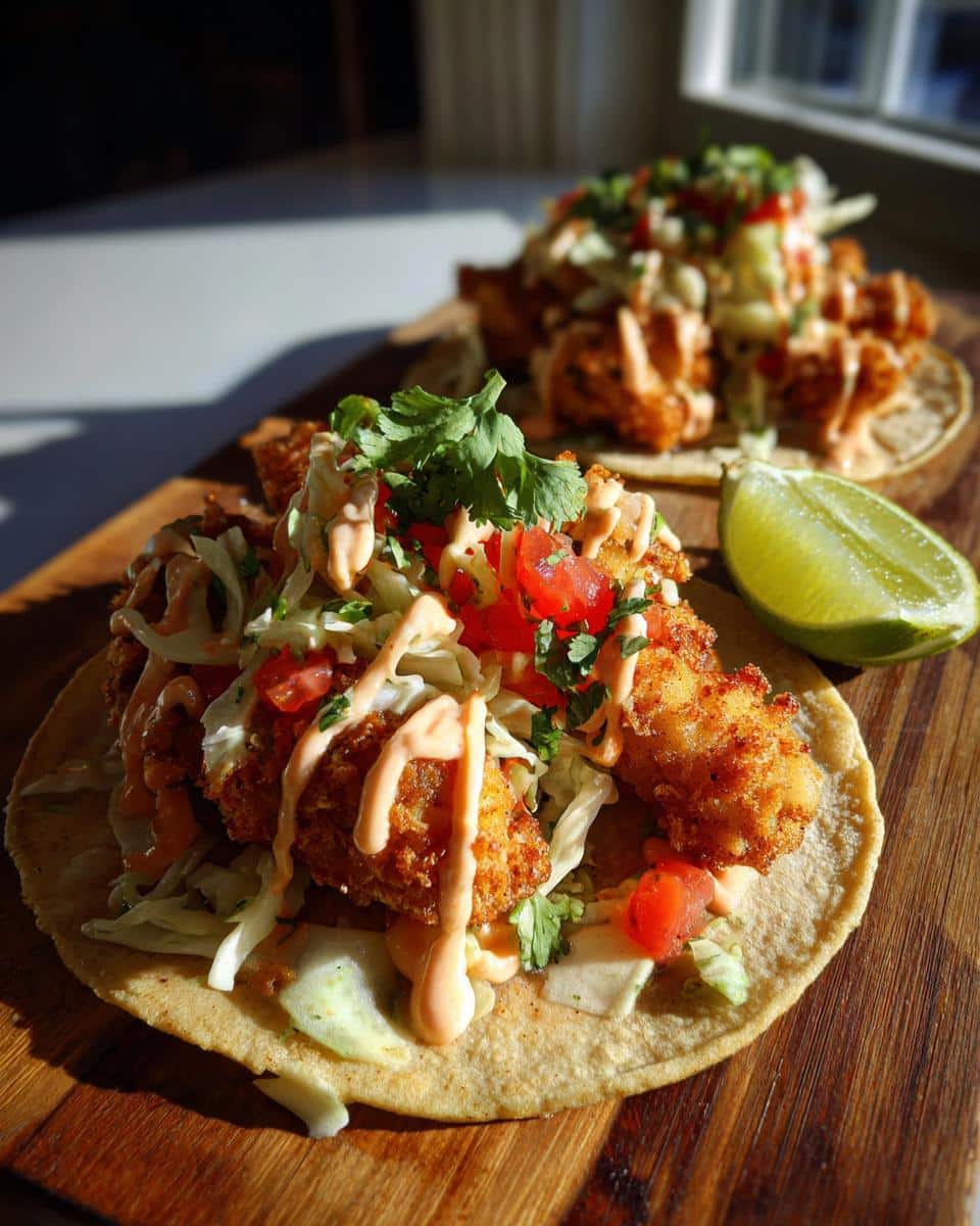 Panko Crusted Fish Tacos - detail 1