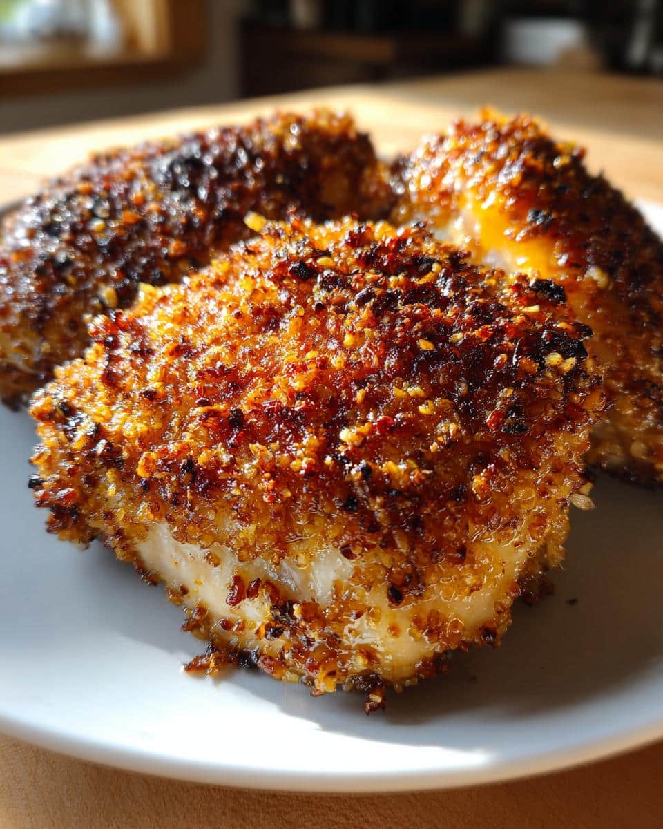 Pecan Crusted Chicken Thighs - detail 2