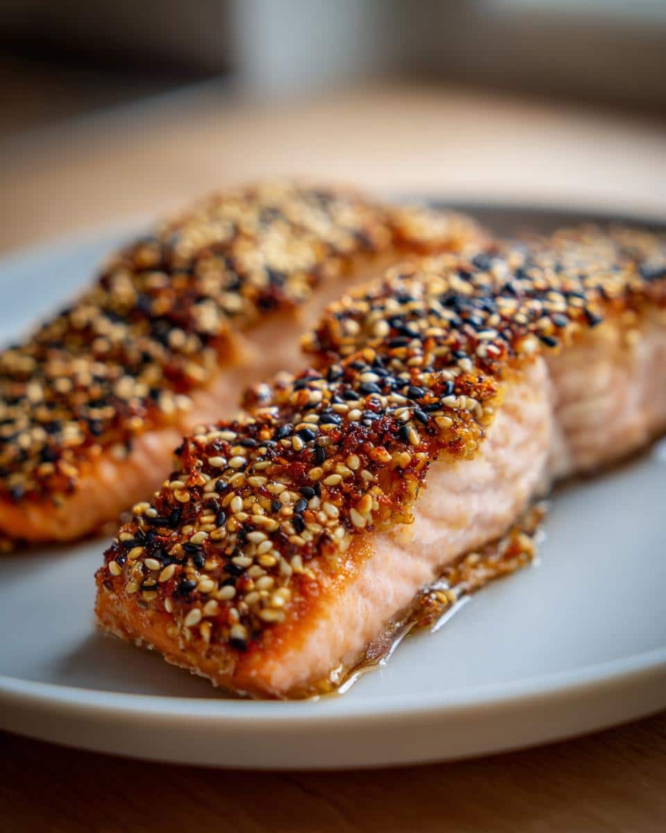 Sesame Crusted Salmon - detail 1