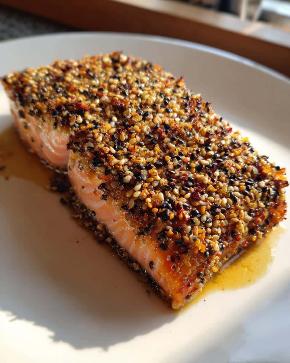 Sesame Crusted Salmon - detail 2