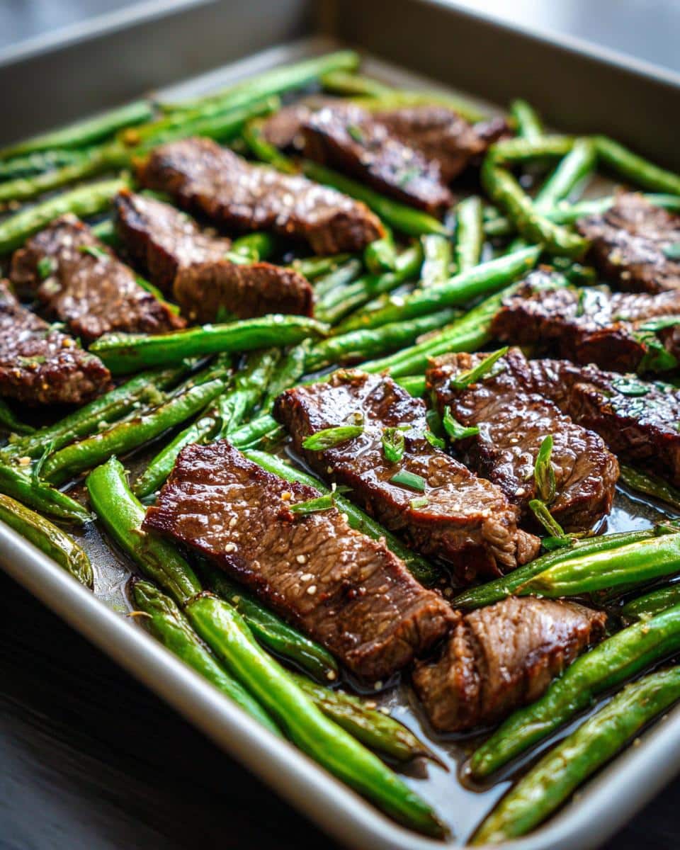 Sheet Pan Beef & Snap Peas - detail 1