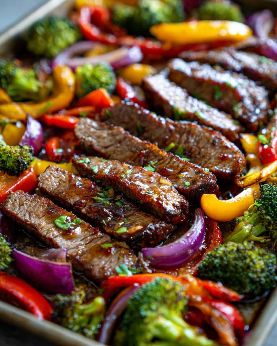 Sheet Pan Honey Garlic Beef - detail 1