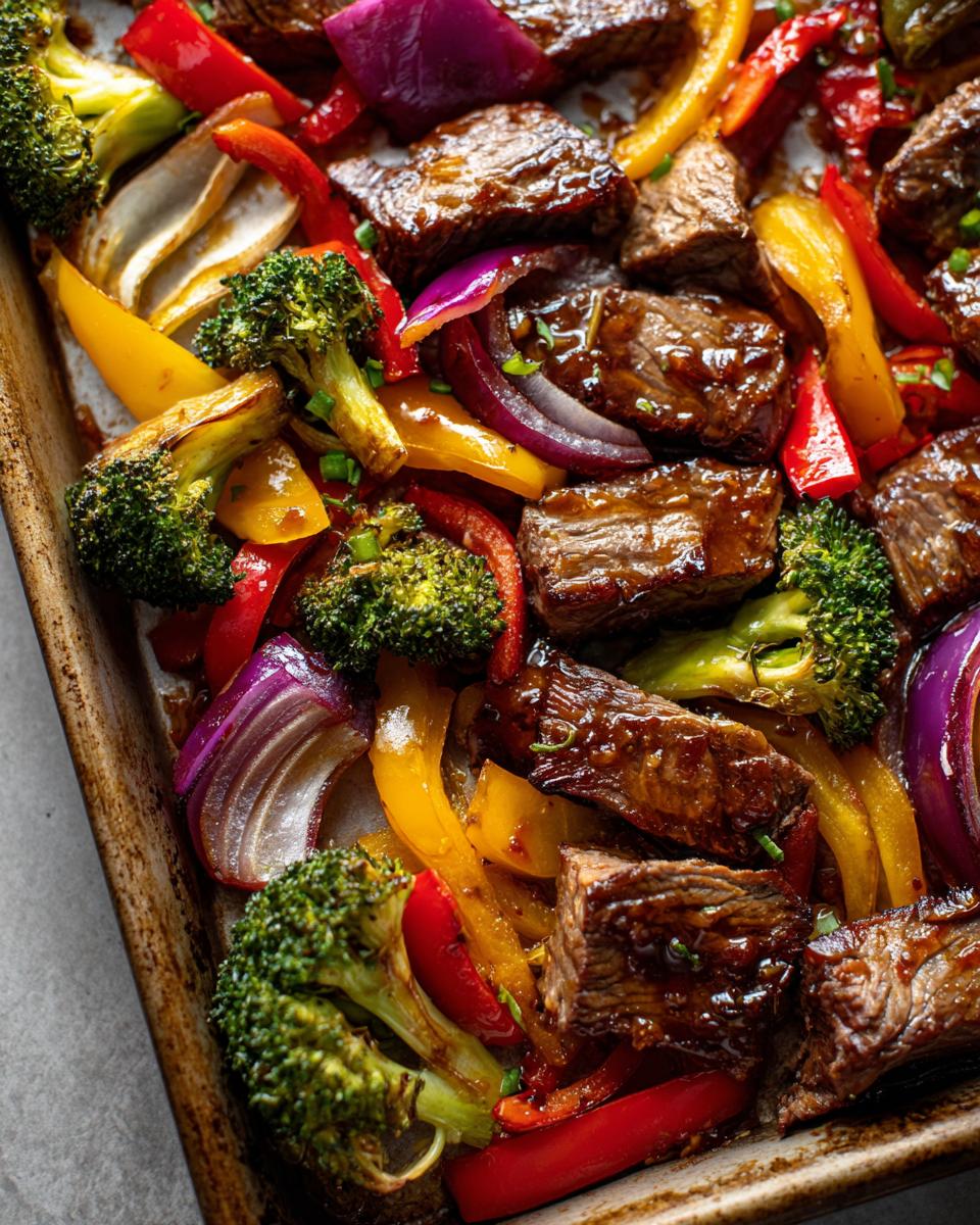 Sheet Pan Honey Garlic Beef - detail 2