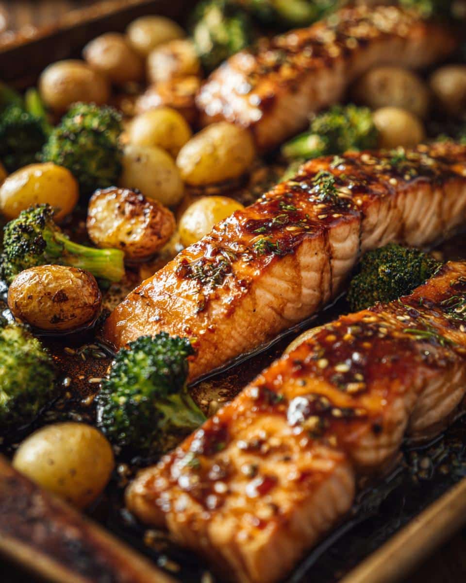 Sheet Pan Honey Mustard Salmon - detail 1