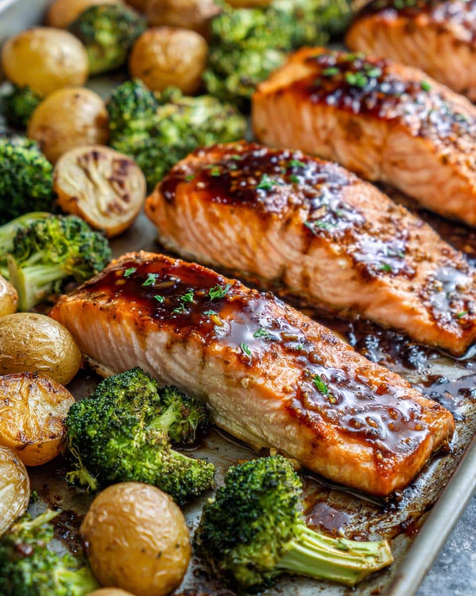 Sheet Pan Honey Mustard Salmon - detail 2
