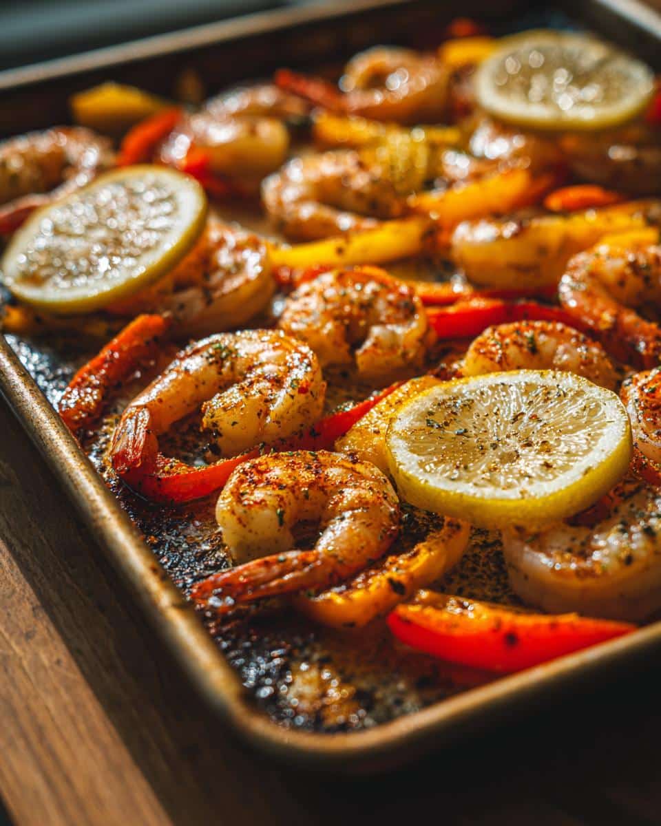 Sheet Pan Shrimp & Peppers - detail 1