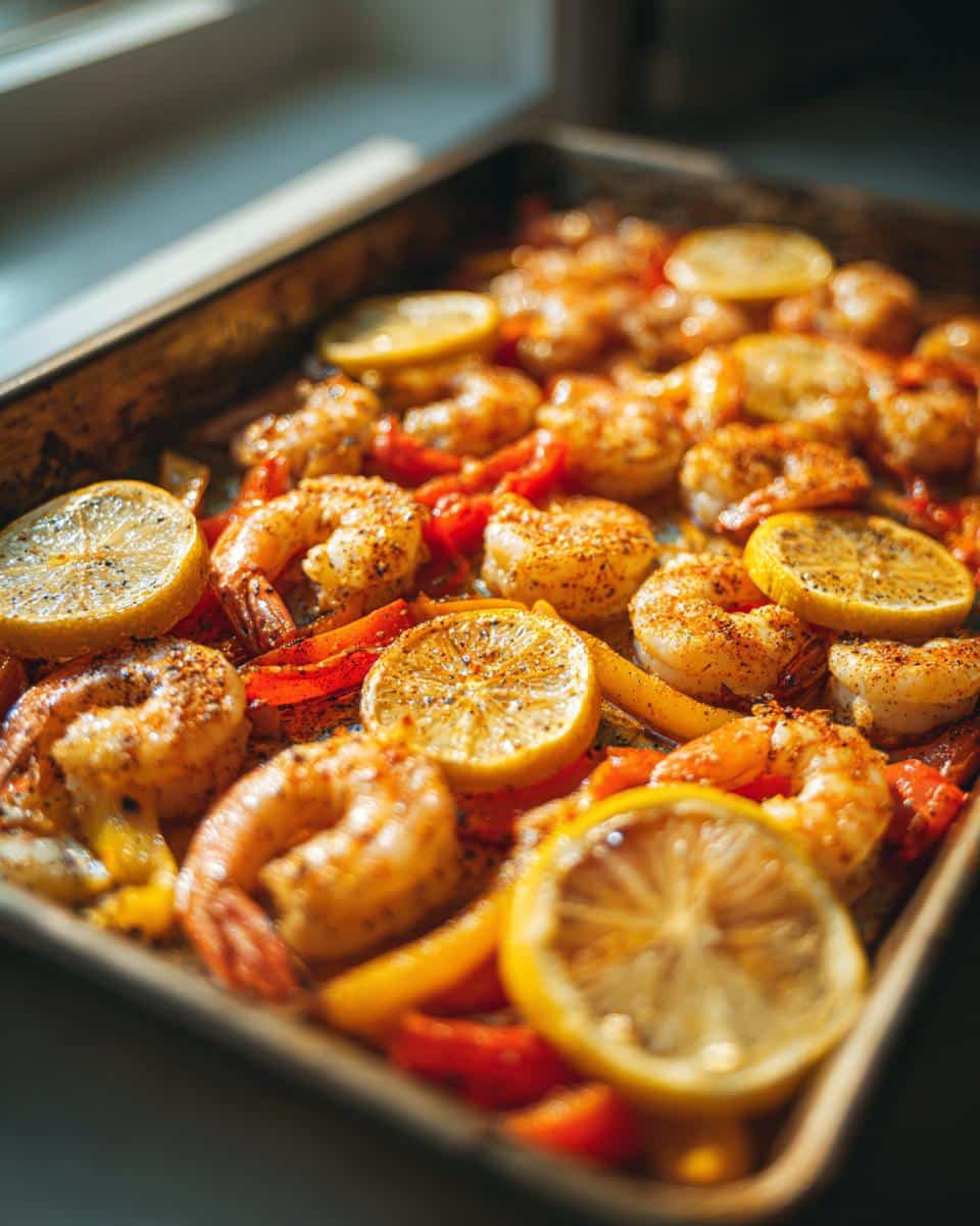 Sheet Pan Shrimp & Peppers - detail 2