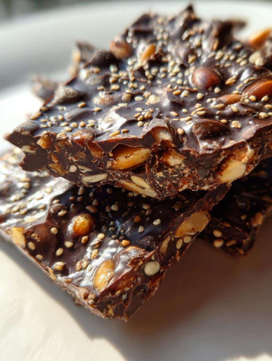 Chocolate Seed Brittle - detail 1
