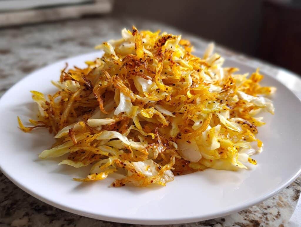 Crispy Air Fryer Cabbage Slaw