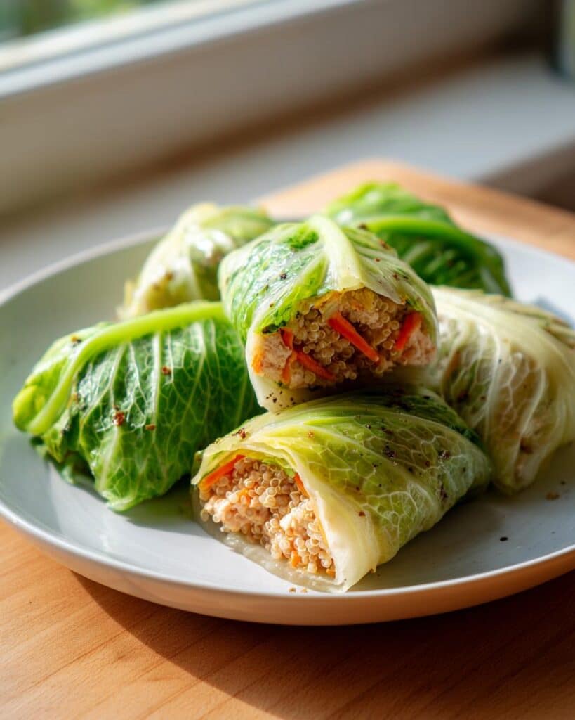 Crispy Cabbage Leaf Wraps