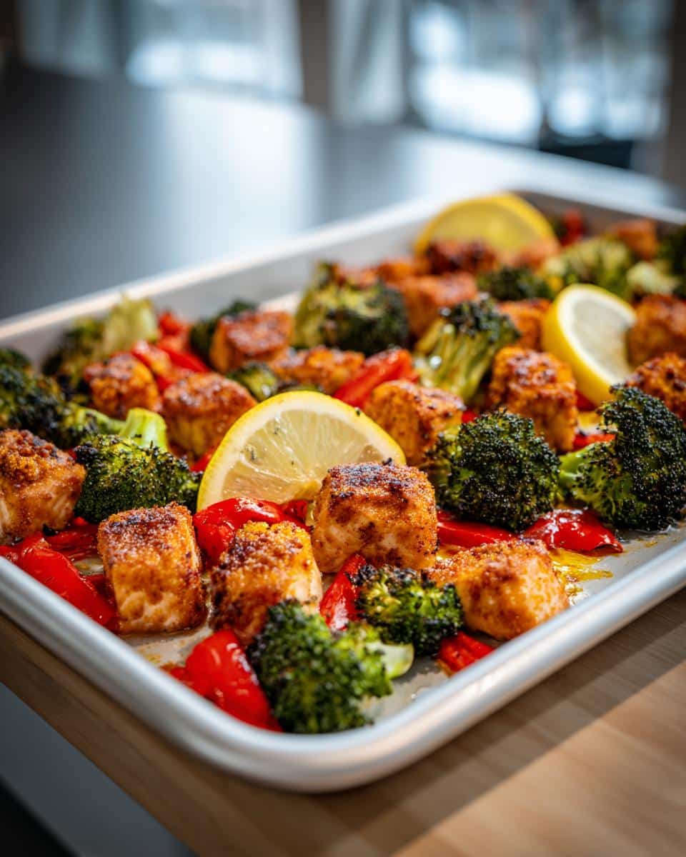 Sheet Pan Salmon Bites - detail 1