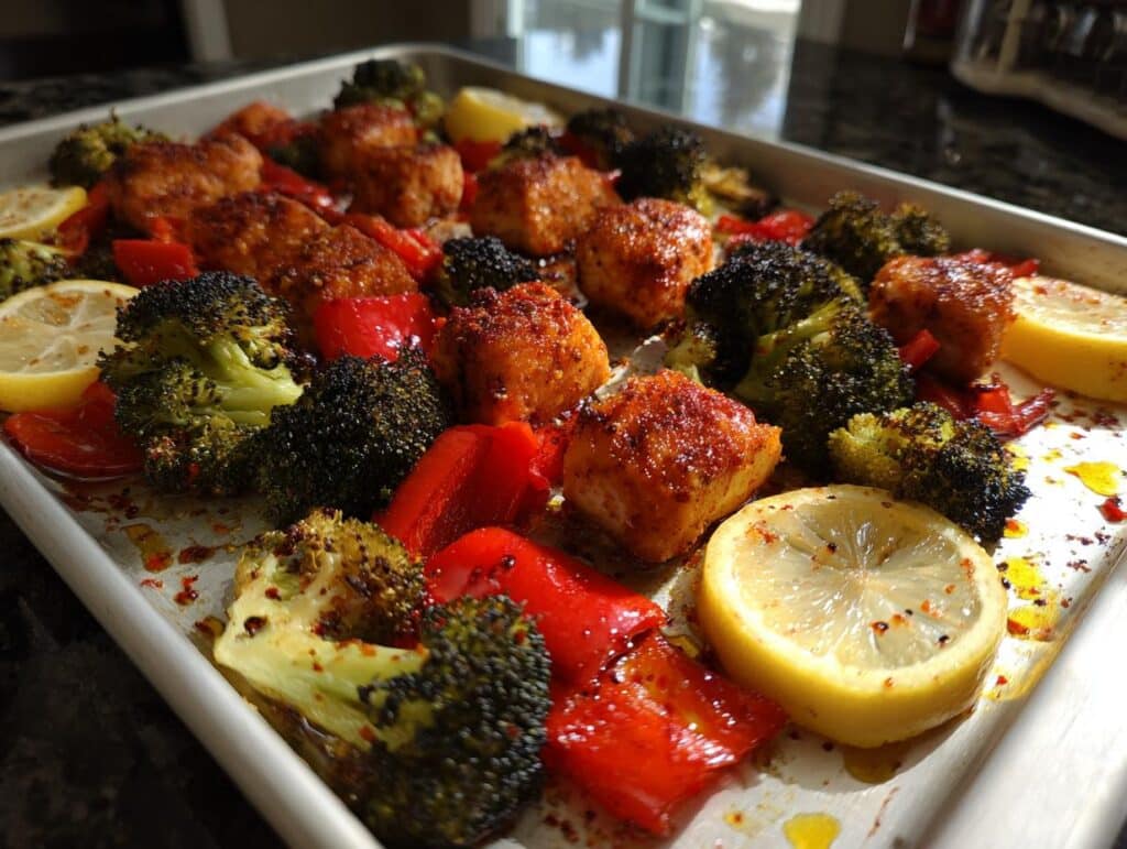 Sheet Pan Salmon Bites