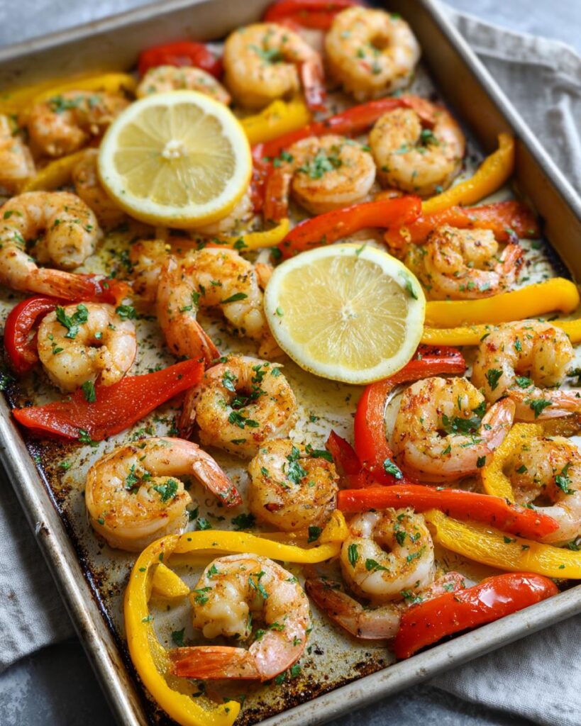Sheet Pan Shrimp & Peppers